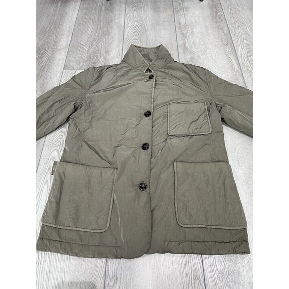 Closed Reversible Jacket Quilted Long Sleeve | Metallic Green |‎ Size Small - Picture 12 of 16